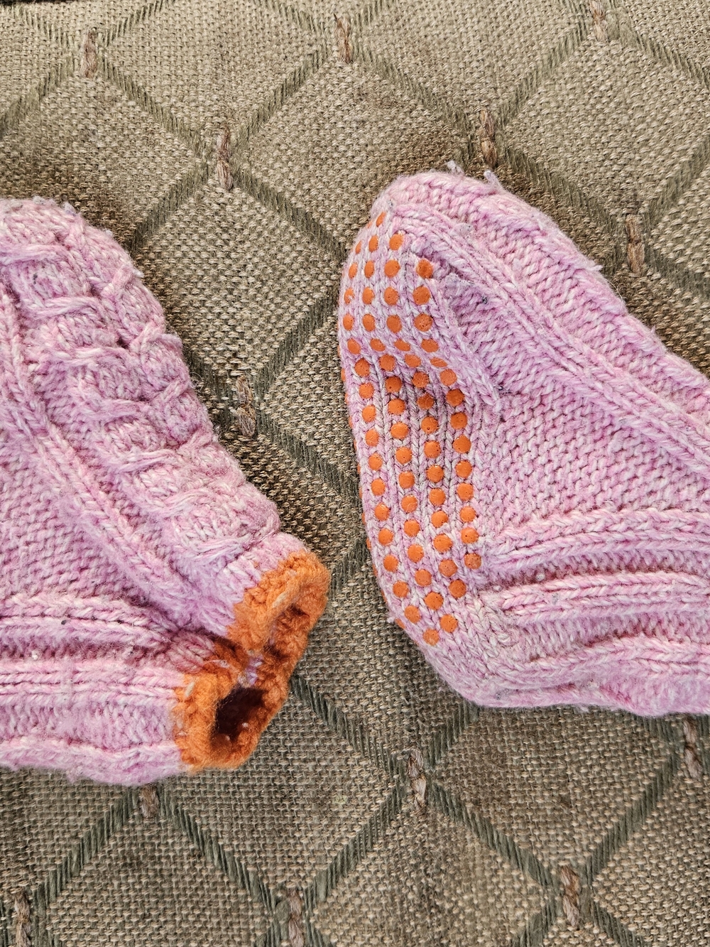 Knit Non-Slip Booties With Grip